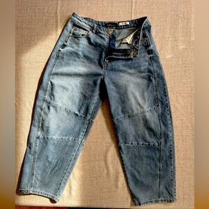 BCBGeneration Light Blue Barrel Leg Jeans